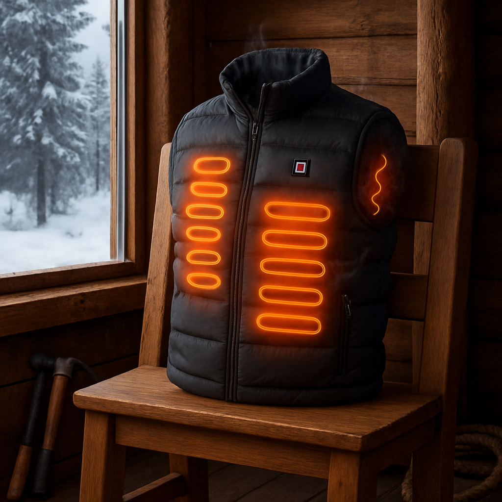 Smart Heated Vest – USB Adjustable Heating, Winter Thermal Body Warmer
